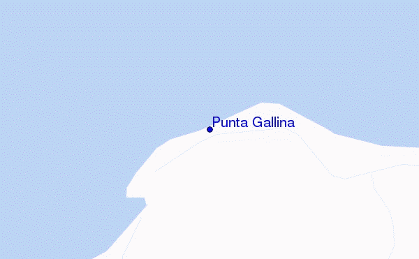 locatiekaart van Punta Gallina