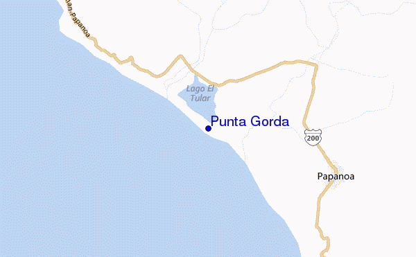 locatiekaart van Punta Gorda