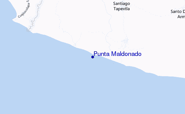 locatiekaart van Punta Maldonado