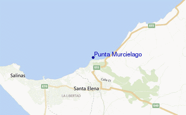 locatiekaart van Punta Murcielago