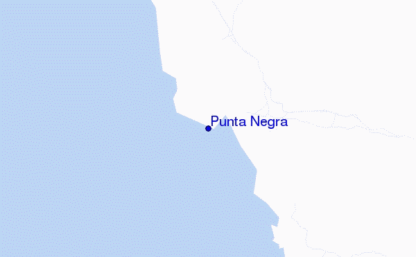 locatiekaart van Punta Negra
