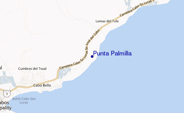 locatiekaart van Punta Palmilla