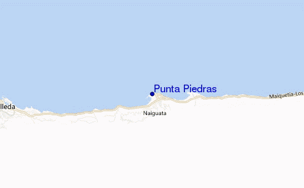 locatiekaart van Punta Piedras