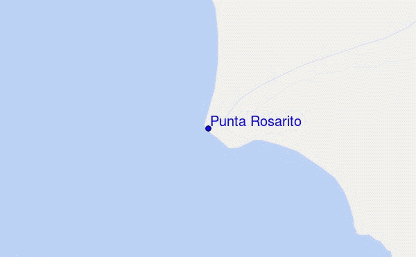 locatiekaart van Punta Rosarito
