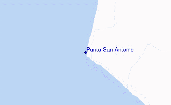 locatiekaart van Punta San Antonio