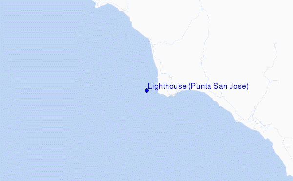 locatiekaart van Lighthouse (Punta San Jose)