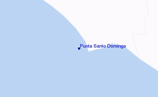 locatiekaart van Punta Santo Domingo