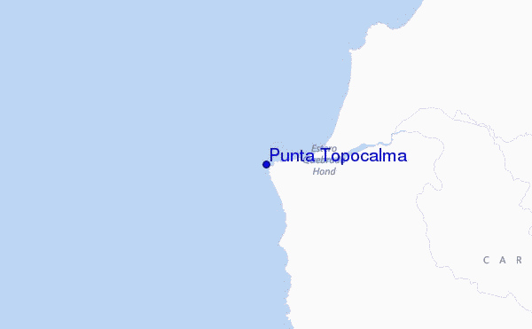 locatiekaart van Punta Topocalma