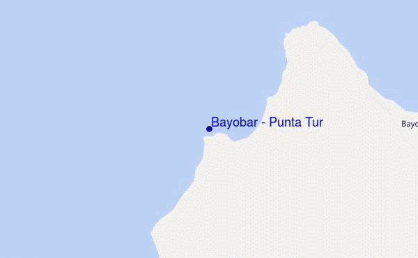 locatiekaart van Bayobar - Punta Tur