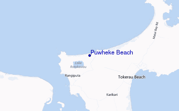 locatiekaart van Puwheke Beach