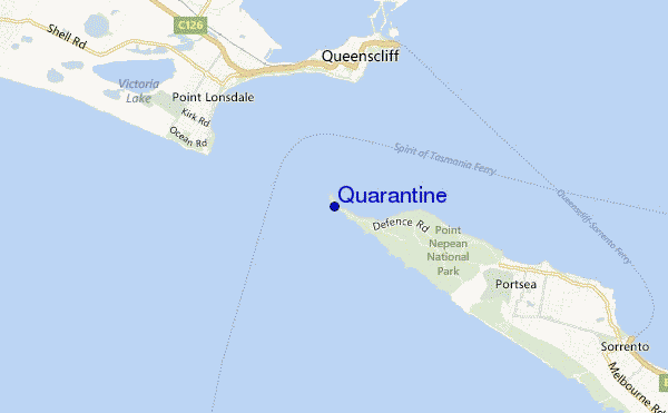 locatiekaart van Quarantine