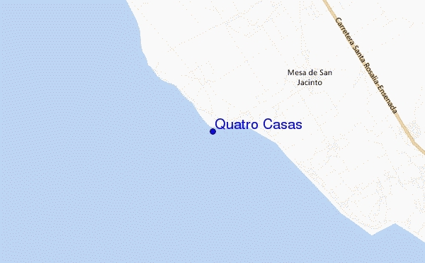 locatiekaart van Quatro Casas