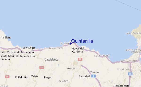 locatiekaart van Quintanilla