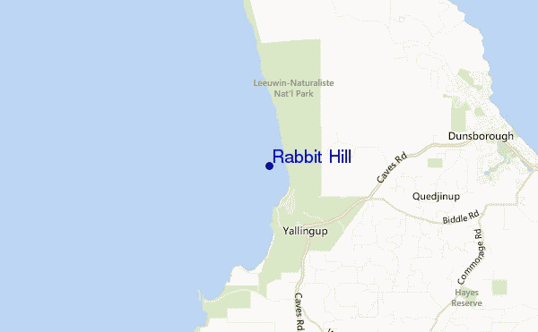 locatiekaart van Rabbit Hill