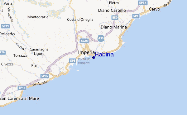 locatiekaart van Rabina