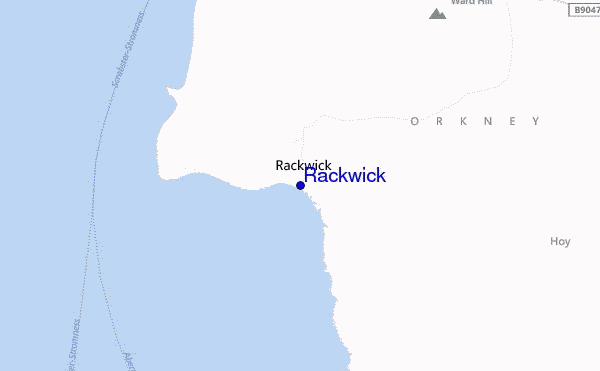 locatiekaart van Rackwick