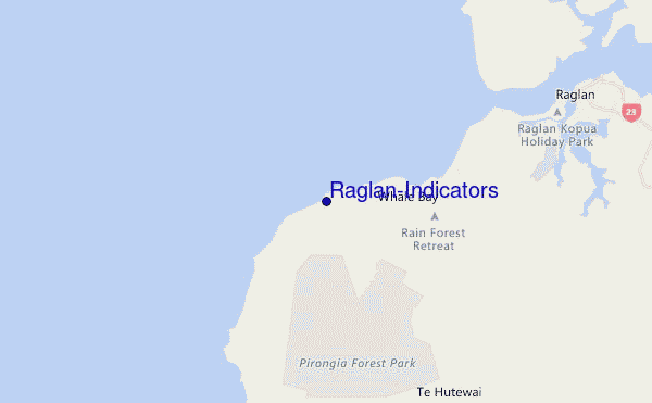 locatiekaart van Raglan-Indicators