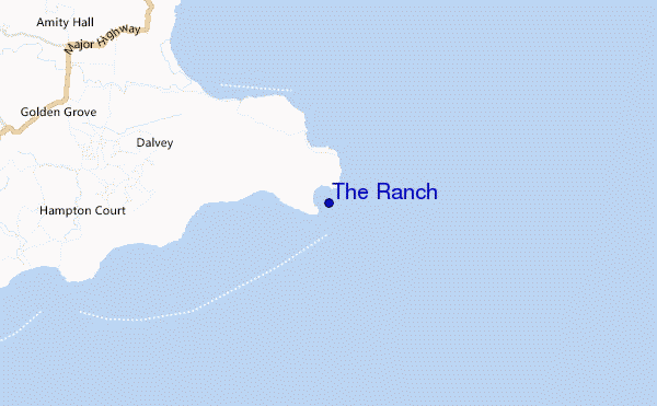 locatiekaart van The Ranch