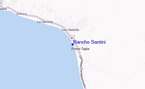 locatiekaart van Rancho Santini