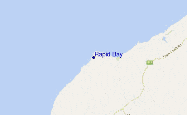 locatiekaart van Rapid Bay