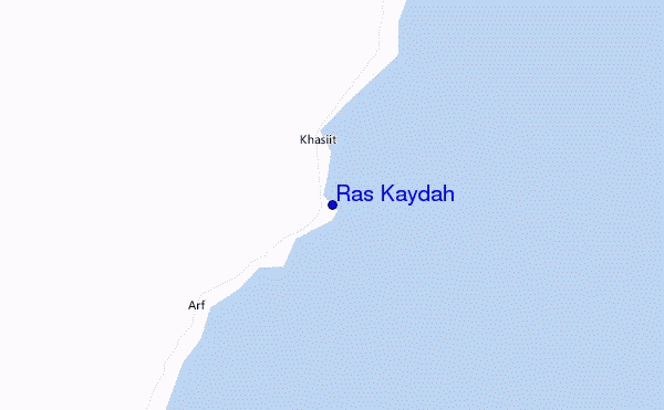 locatiekaart van Ras Kaydah