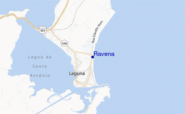 locatiekaart van Ravena