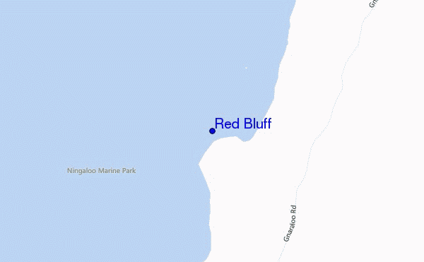 locatiekaart van Red Bluff