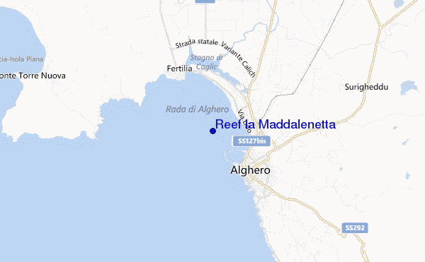 locatiekaart van Reef la Maddalenetta