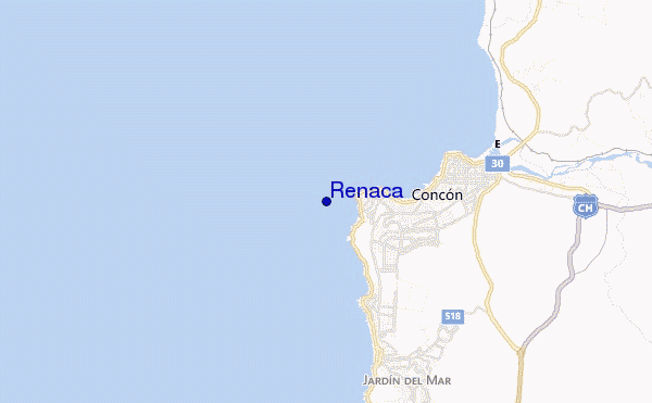 locatiekaart van Renaca