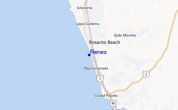 locatiekaart van Renes