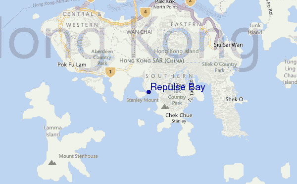 locatiekaart van Repulse Bay