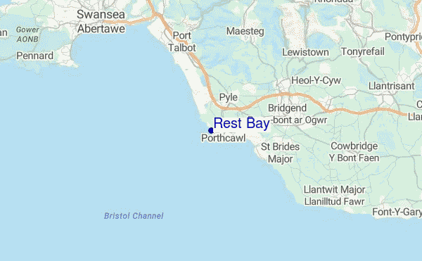 Rest Bay Location Map