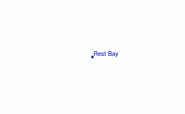locatiekaart van Rest Bay