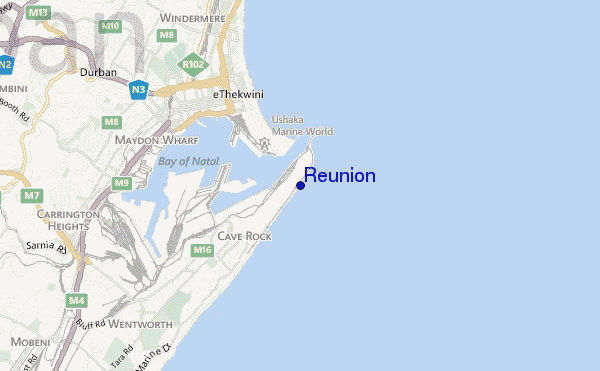 locatiekaart van Reunion