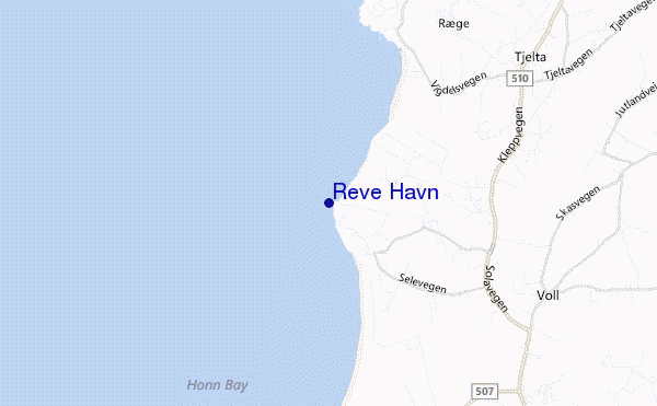 locatiekaart van Reve Havn