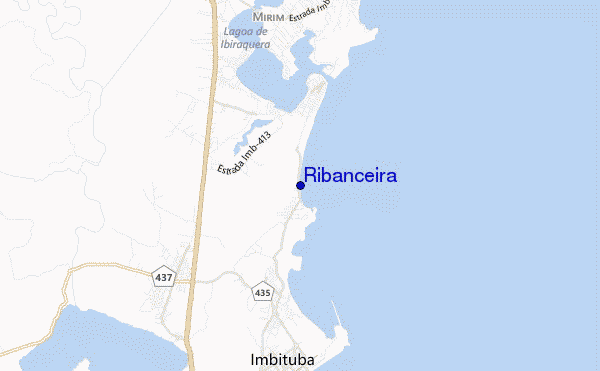 locatiekaart van Ribanceira