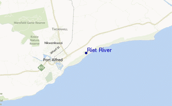 locatiekaart van Riet River