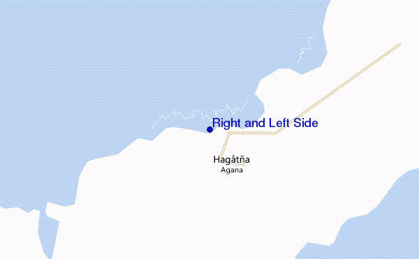 locatiekaart van Right and Left Side