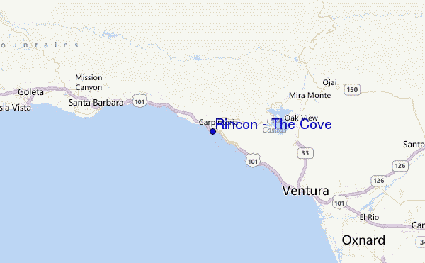 Rincon - The Cove Location Map