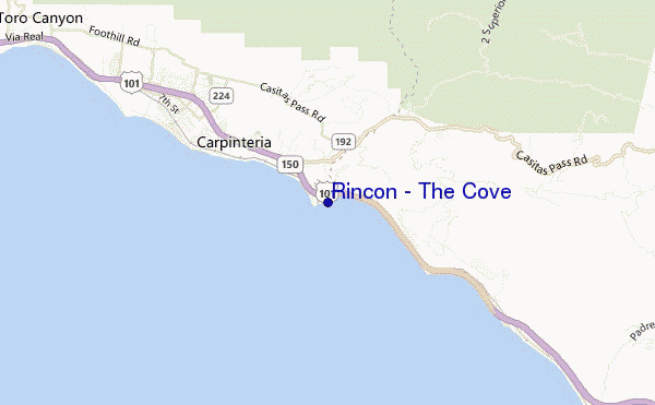 locatiekaart van Rincon - The Cove