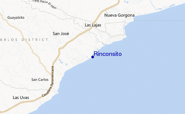 locatiekaart van Rinconsito