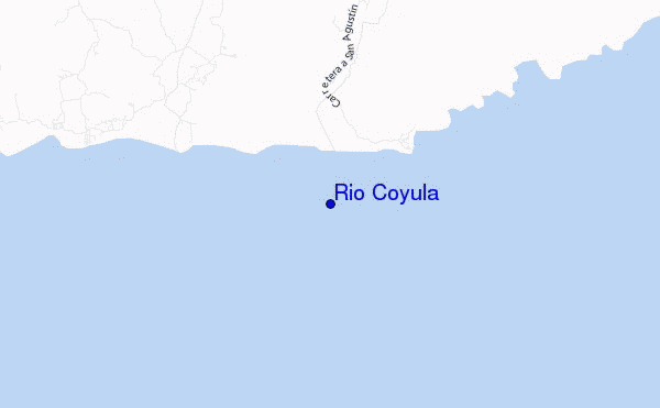 locatiekaart van Rio Coyula