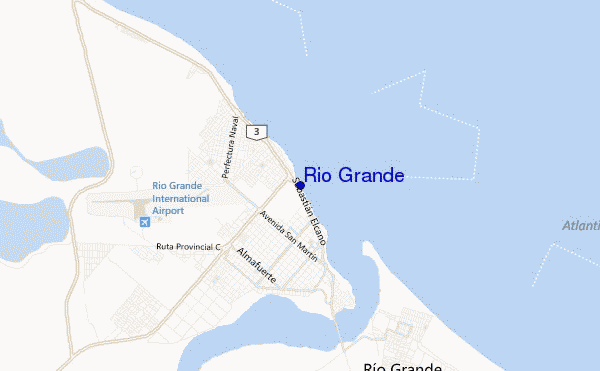locatiekaart van Río Grande