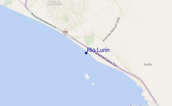 locatiekaart van Rio Lurin
