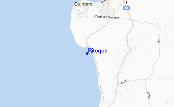 locatiekaart van Ritoque