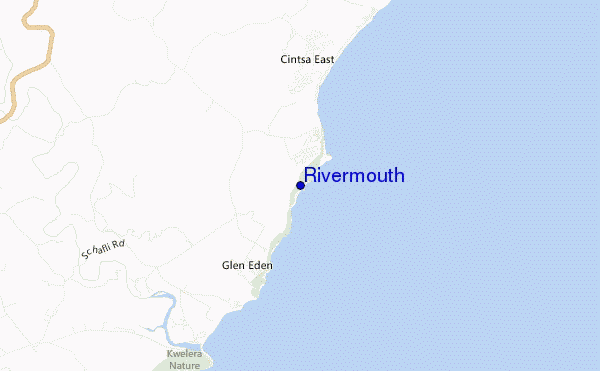 locatiekaart van Rivermouth