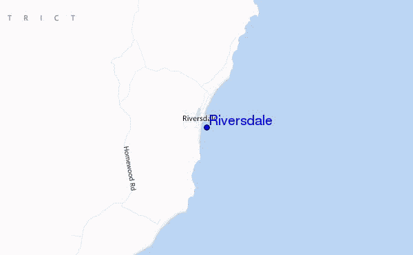 locatiekaart van Riversdale