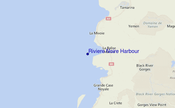 locatiekaart van Riviere Noire Harbour