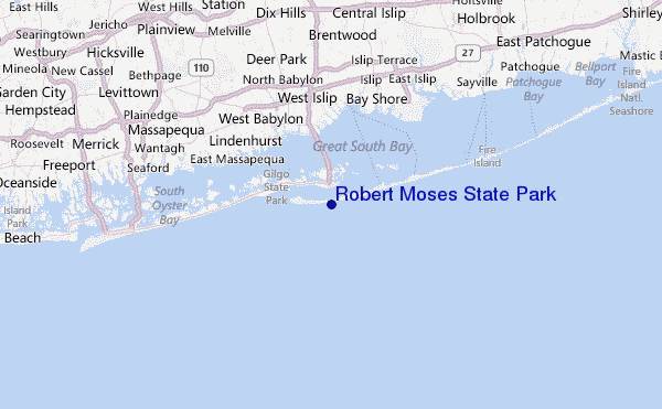 robert moses state park map Robert Moses State Park Golfvoorspellingen En Surfberichten Long robert moses state park map