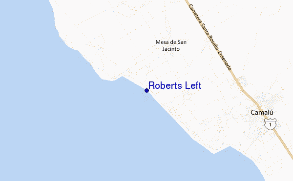 locatiekaart van Roberts Left
